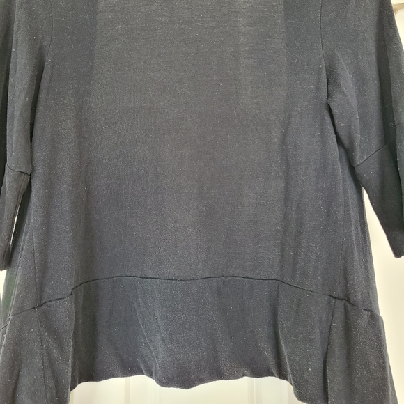 VANITY 3/4 Snap Closure Cardigan Black - Picture 6 of 8